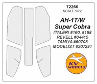 KV Models  1/72 Bell AH-1T/W Super Cobra Masks KV72266