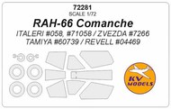  KV Models  1/72 Boeing / Sikorsky RAH-66 Comanche + wheels masks KV72281