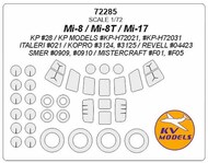  KV Models  1/72 Mil Mi-8 / Mi-17 + wheels masks KV72285