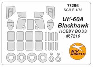 KV Models  1/72 Sikorsky UH-60A Blackhawk + wheels masks KV72296