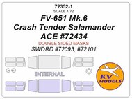  KV Models  1/72 FV-651 Mk.6 Crash Tender Salamander Masks KV72352-1