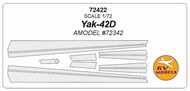 KV Models  1/72 Yakovlev Yak-42D (AMODEL #72342 KV72422