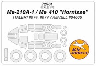 KV Models  1/72 Messerschmitt Me.210A-1 / Me.410 ''Hornisse'' + wheels masks KV72501
