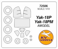  KV Models  1/72 Yakovlev Yak-18P + wheels masks KV72506