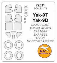  KV Models  1/72 Yakovlev Yak-7 + wheels masks KV72511