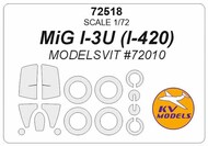  KV Models  1/72 Mikoyan MiG I-3U (I-420) + wheels masks KV72518