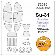  KV Models  1/72 Sukhoi Su-31 Russian Aerobatic Aircraft + wheels masks KV72520
