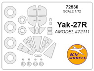  KV Models  1/72 Yakovlev Yak-27R + wheels masks KV72530