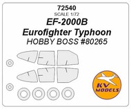  KV Models  1/72 Eurofighter Typhoon EF-2000 + wheels masks KV72540