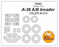  KV Models  1/72 Douglas A-26 A/B Invader + wheels masks KV72543
