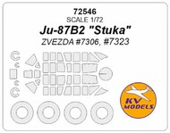  KV Models  1/72 Junkers Ju.87B2 'Stuka' + wheels masks KV72546