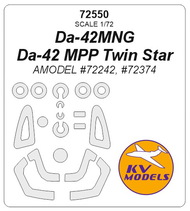  KV Models  1/72 Da-42MNG / Da-42 MPP Twin Star + wheels masks KV72550