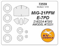 Mikoyan MiG-21PFM, ?-7PD + wheels masks #KV72559