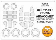  KV Models  1/72 Bell P-59 Airacomet (All modifications) + wheels masks KV72562