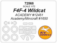  KV Models  1/72 Grumman F4F-4 Wildcat Masks KV72568
