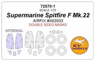 Supermarine Spitfire F Mk.22 - Double sided and wheels masks #KV72570-1