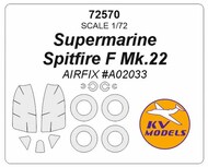  KV Models  1/72 Supermarine Spitfire F Mk.22 + wheels masks KV72570
