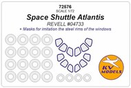  KV Models  1/72 Space Shuttle Atlantis + wheels masks KV72576