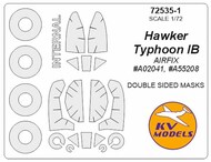 Hawker Typhoon - Double sided and wheels masks #KV72589-1