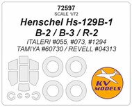 Henschel Hs.129B-1 / B-2 / B-3 / R-2 Masks #KV72597