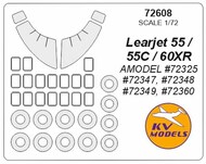 Gates Learjet 55 / 55C / 60XR + wheels masks #KV72608