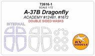 Cessna A-37B Dragonfly - Double-sided and wheels masks #KV72616-1