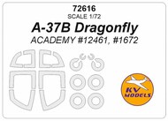 Cessna A-37B Dragonfly + wheels masks #KV72616