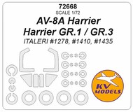 McDonnell-Douglas AV-8A Harrier / Harrier GR.1 / GR.3 Masks #KV72668
