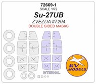 Sukhoi Su-27UB - Double-sided and wheels masks #KV72669-1