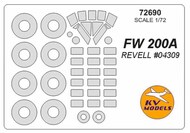  KV Models  1/72 Focke-Wulf Fw.200A + wheels masks KV72690