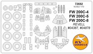  KV Models  1/72 Focke-Wulf Fw.200C + wheels masks KV72692