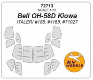  KV Models  1/72 Bell OH-58D Kiowa Masks KV72713