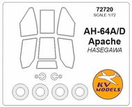 McDonnell-Douglas AH-64 Apache + wheels masks #KV72720