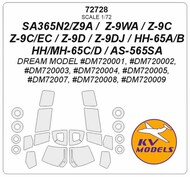 SA365N2/Z9A / Z-9WA / Z-9C / Z-9C/EC / Z-9D / Z-9DJ / HH-65A/B / HH/MH-65C/D / AS-565SA + masks for wheels #KV72728