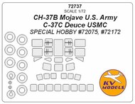 Sikorsky CH-37B Mojave U.S. Army / C-37C Deuce USMC + wheels masks #KV72737