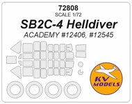SB2C-4 Helldiver + wheels masks #KV72808
