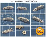 Mitsubishi A6M5 Zero 'Model 52'wheels and canopy frame paint masks (outside only) #KV72811