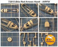 BAe Red Arrows Hawk wheels and canopy frame paint masks (outside only) #KV72815