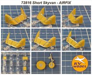 Short Skyvan wheels and canopy frame paint masks (outside only) #KV72816