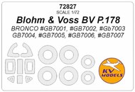 Blohm-und-Voss BV P.178 + masks for wheels #KV72827