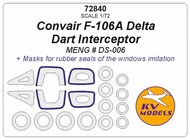 Convair F-106A Delta Dart Interceptor + masks for wheels #KV72840