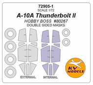  KV Models  1/72 Fairchild A-10A Thunderbolt II - Double-sided and wheels masks KV72905-1