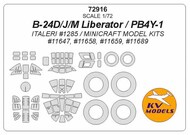 Consolidated B-24 Liberator + wheels masks #KV72916