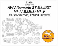AW Albemarle ST Mk.II/GT Mk.I / B.Mk.I / Mk.V + masks for wheels #KV72920