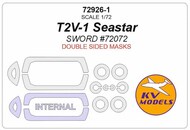  KV Models  1/72 T2V-1 Seastar (SWORD #72072) - (Double sided) + wheels masks KV72926-1