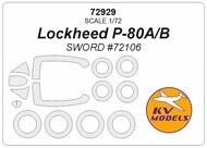  KV Models  1/72 Lockheed P-80A/B (SWORD #72106) + wheels masks KV72929