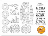 Dornier Do.215B and Do 17Z + wheels masks #KV72931