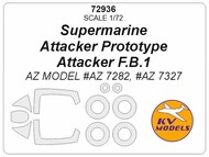 Supermarine Attacker Prototype, Attacker F.B.1 + wheels masks #KV72936