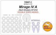 Mirage IV A (A&A Models #7204) - (Double sided) + wheels masks #KV72937-1