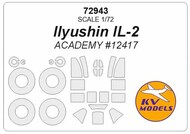  KV Models  1/72 Ilyusin Il-2 Masks KV72943